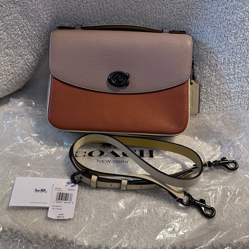 COACH LEATHER MULT COLOR PURSE